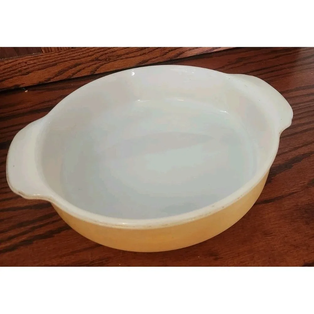 Vintage Peach Luster Fire King Anchor Hocking Baking Dish‎